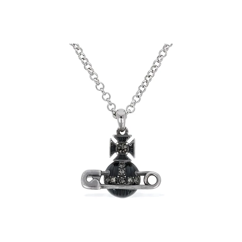 Vivienne Westwood Brass Necklaces Unisex Silver-0