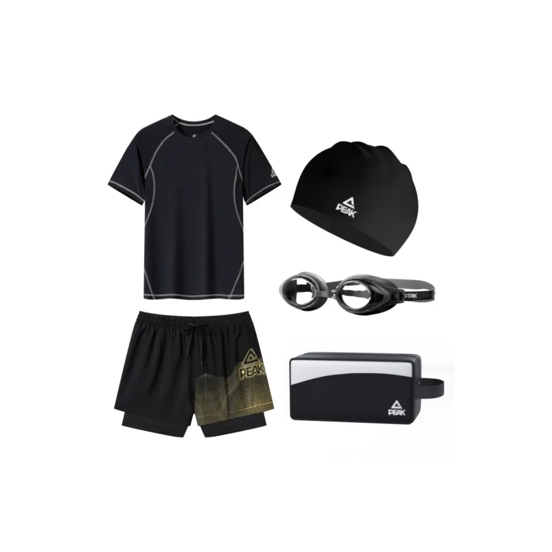 PEAK Swimming Sets Beach, Swimming Pool Men's Black-5