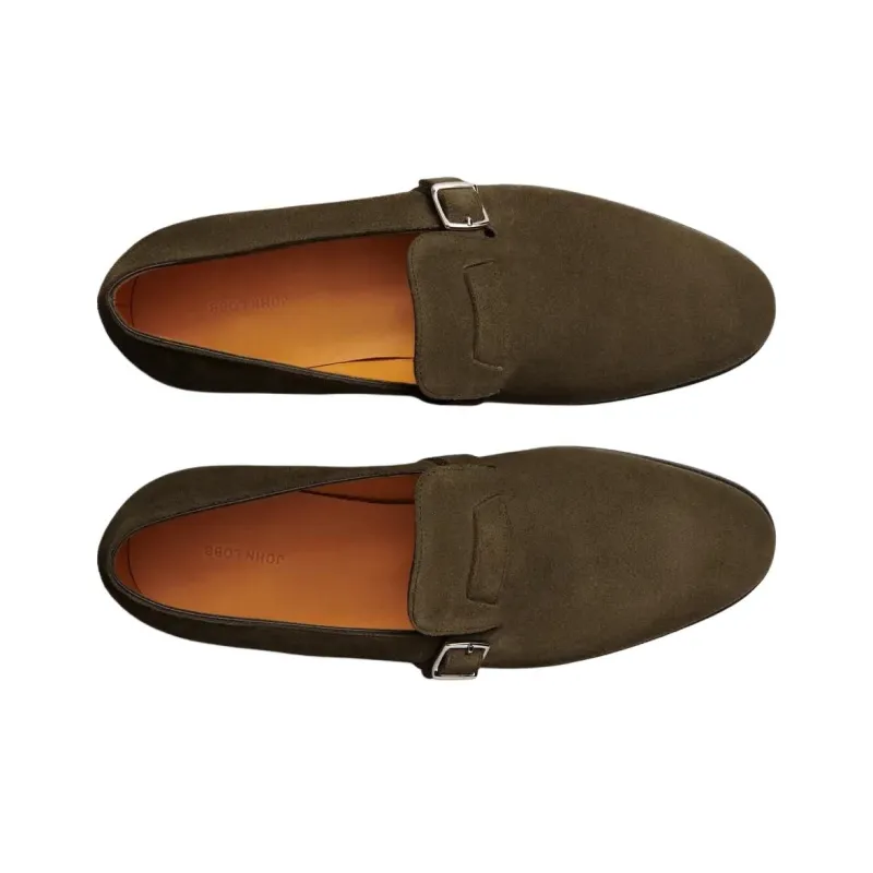 JOHN LOBB Delano_Ii Casual Single Shoes Women's Green-3