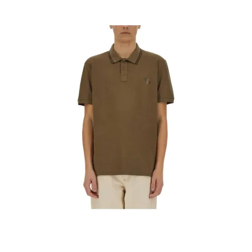 PS By Paul Smith Broad Stripe Zebra embroidery Polo Shirt