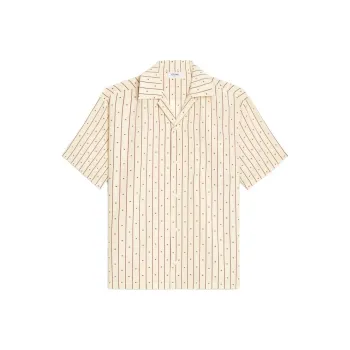 CELINE Hawaiian Shirt In Printed Viscose