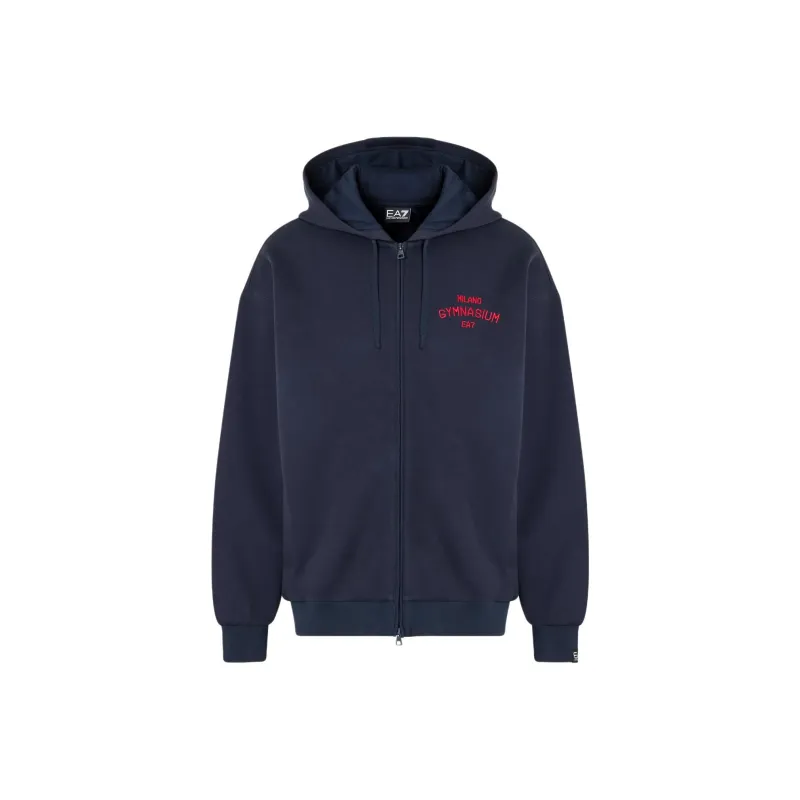 Ea7 EMPORIO ARMANI Logo embroidered Hoodie-0