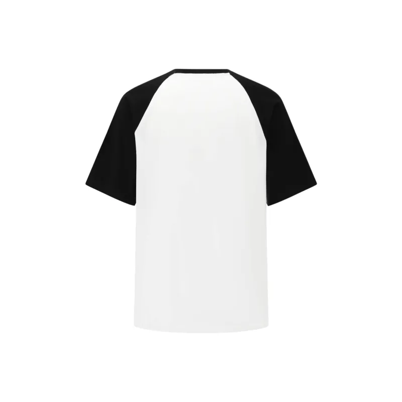 Alexia Sandra Raglan Sleeve T Shirt Women's White Black-1