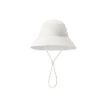 FILA FUSION Polyester Bucket Hats Unisex Heron White