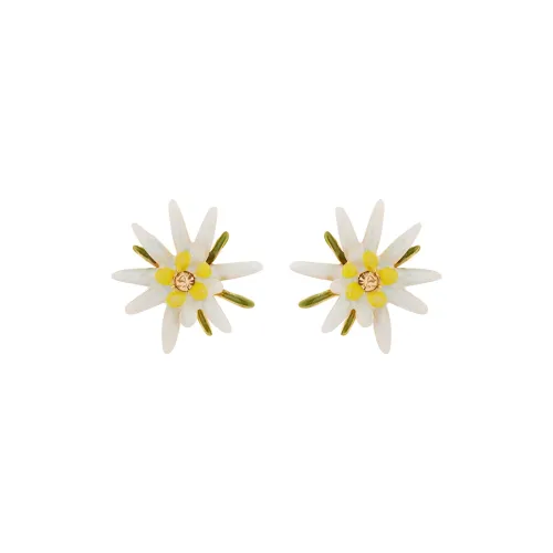 LES NEREIDES Gold Plated Stud Earrings Women's Gold