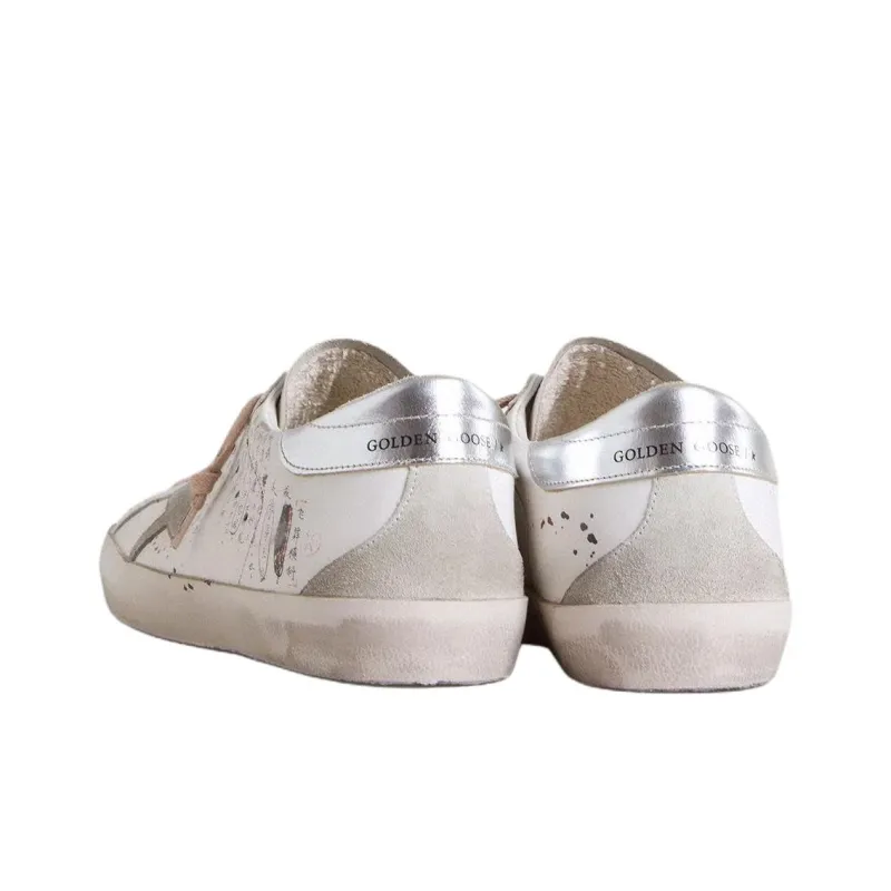 YIYANGQIANXI x Golden Goose Super Star Low Top Skateboard Shoes Women's Gray-3