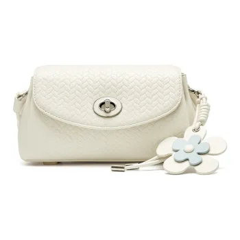 JOSINY Synthetic Leather Crossbody Bag, Shoulder Bag Women's Off White/pale Yellow