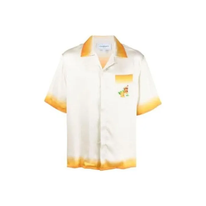 CASABLANCA Panoramique Satin Shirt-0