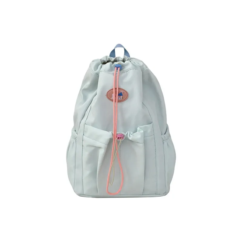 NX DOUGHNUT Nylon Drawstring Closure Backpack Women's Multicolor-9