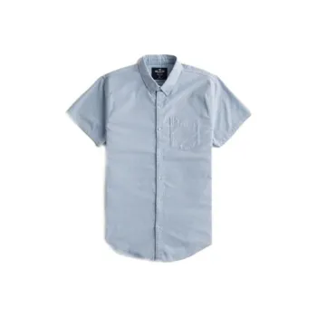 Hollister Shirts Men Light Blue