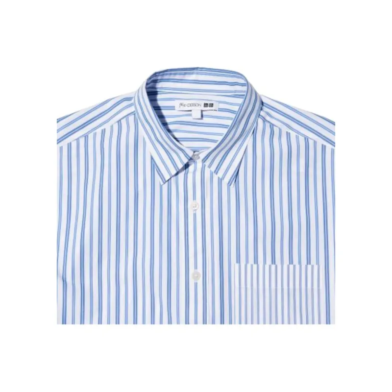 Jw Anderson X UNIQLO Jw Anderson Co Branded Series Shirts Men Lake Blue-2