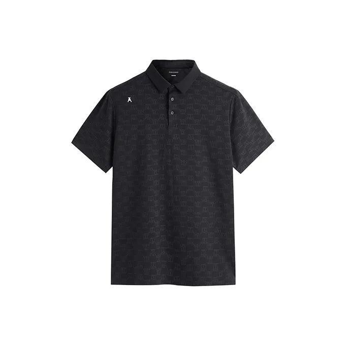 PEACEBIRD MEN Polo Shirts Unisex Black Batch 1 Fitted-0
