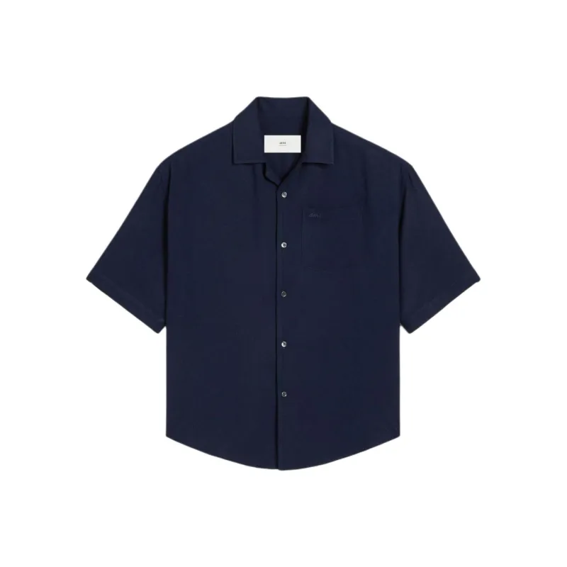 Ami Short Sleeve Boxy Shirt-0