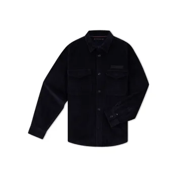 Tommy Hilfiger Rubberised logo Corduroy Overshirt