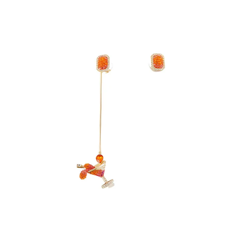 Swarovski No Regrets Earrings Women's Orange-1