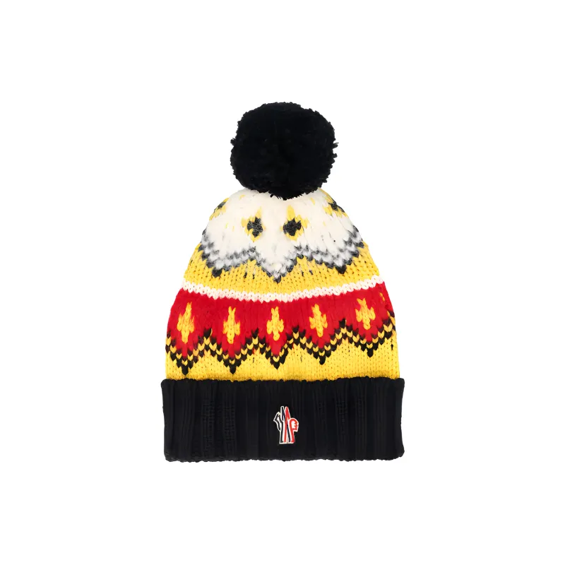 Moncler Grenoble Ikat-patterned Beanie-0