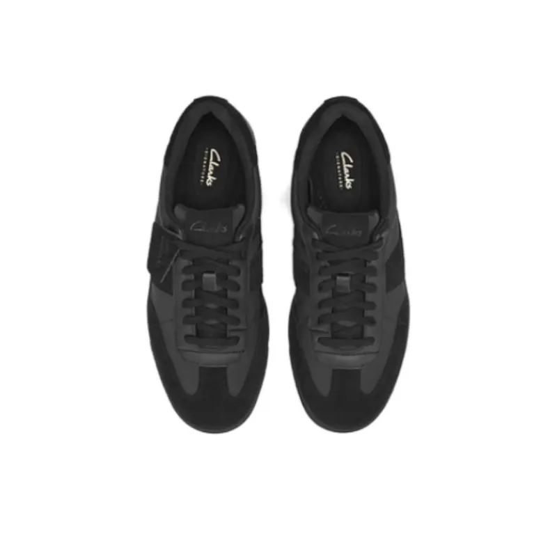 Clarks Black Warrior CraftRally Mi Low-Top Skateboard Shoes Men's Black-3