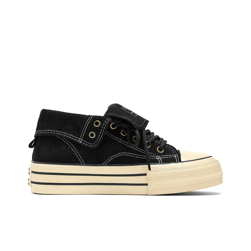 ROBINHOOD Anti Slip And Wear Resistant Lightweight Height Increasing High Top Canvas Shoes Unisex Box-4