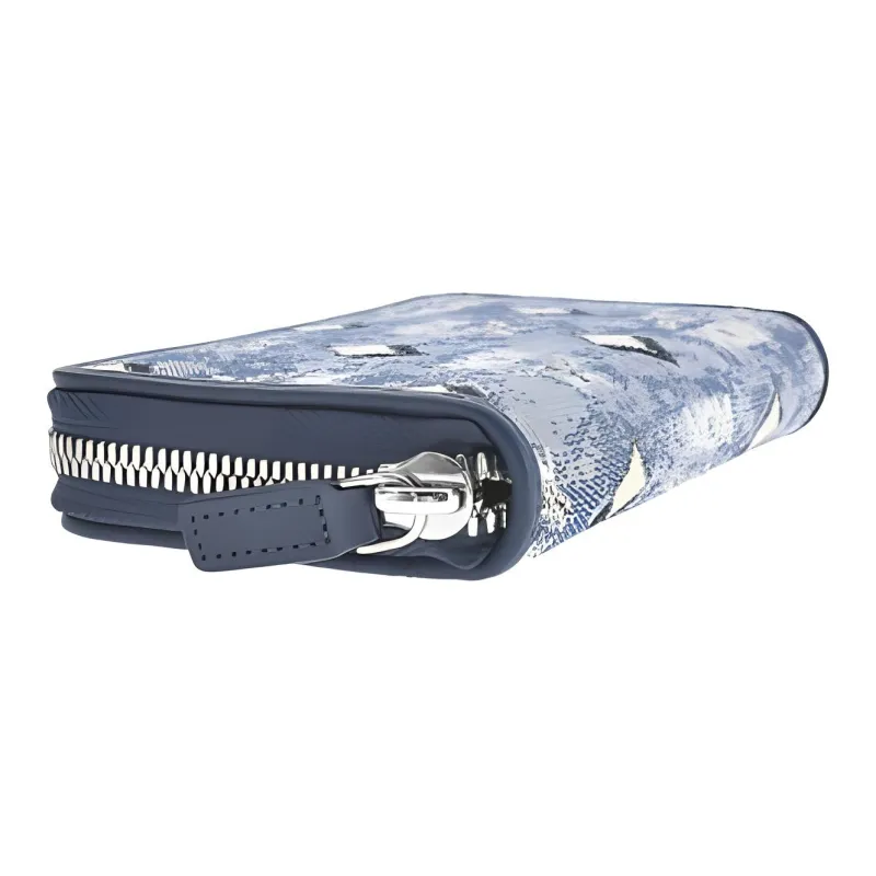 MCM Aren PVC Wallet Women's Blue-1