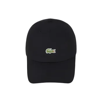 LACOSTE Cotton Baseball Caps Unisex Black