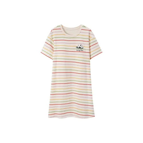 FENTENGCARE Nightgown Women's Apricot