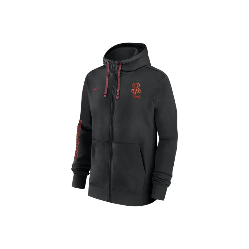 Nike Usc Trojans Sideline Team Issue Men's Nike College Full Zip Hoodie-0