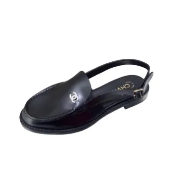 CHANEL 25P Casual Single Shoes Women's Black