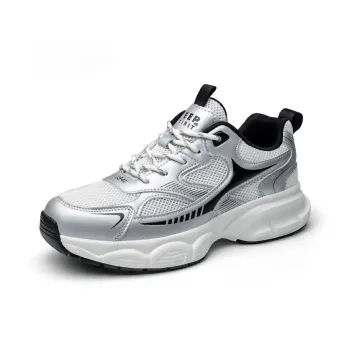 JEEP SPIRIT Chunky Sneakers Men Low Top Moon Sand Silver HL