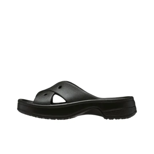 Crocs EVA Abrasion Resistant Slide Slippers Women's Black