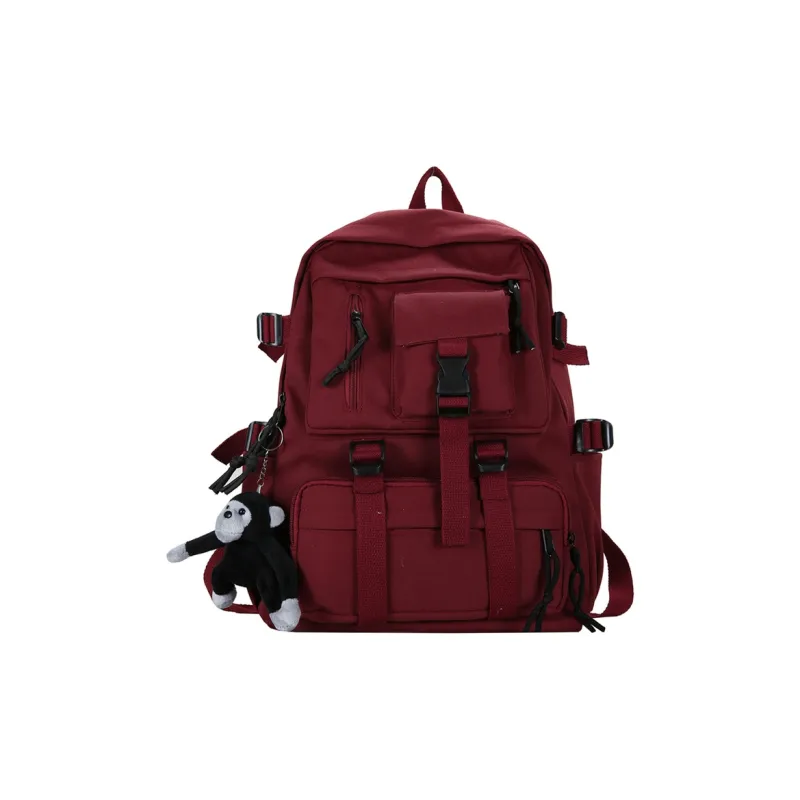 BRABOSTON Nylon Backpack Regular Unisex White/Black/Burgundy/Green/Blue-10