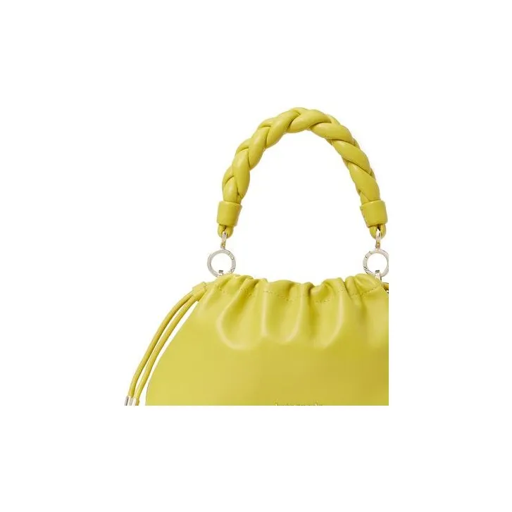 Kate Spade Meringue Sheepskin Handbag, Shoulder Bag, Crossbody Bag Trumpets Women's Lemon Yellow-4