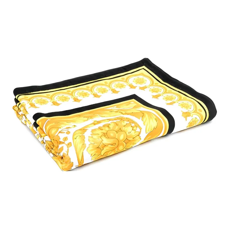 VERSACE Baroque Pattern Beach Towel-1