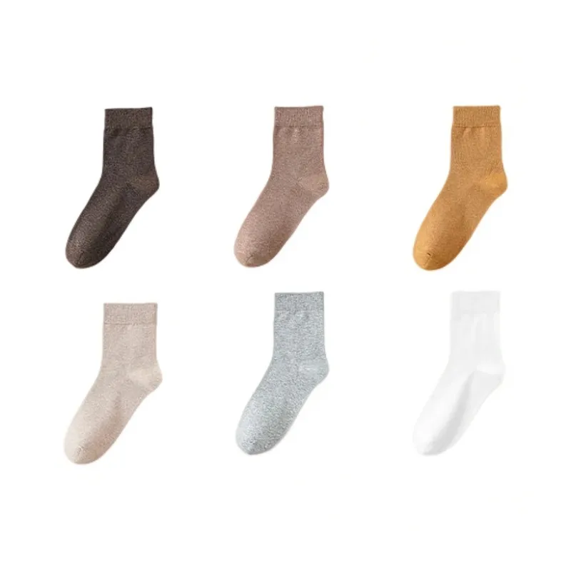 H YXIANG Mid Calf Socks Unisex 6 Pack-4