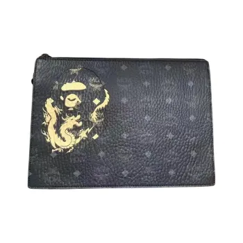 MCM × BAPE CNY Leather Clutch Unisex