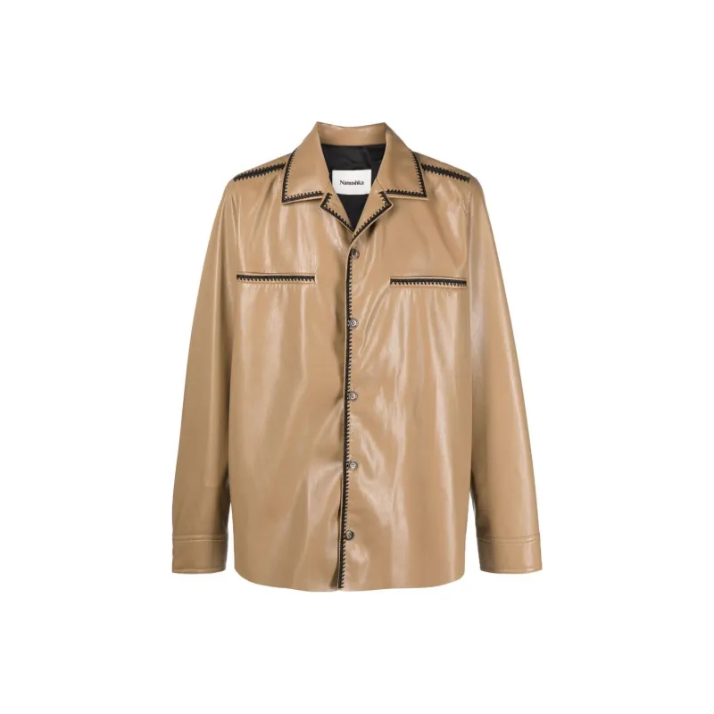 NANUSHKA Faux-leather Shirt-0