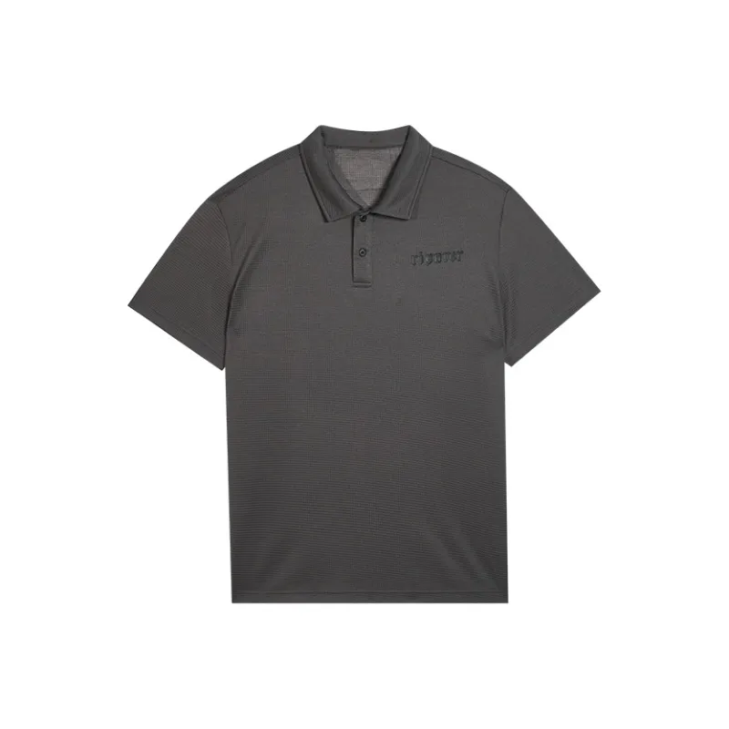 RIGORER Short Sleeved Vintage Polo Shirt Unisex-17