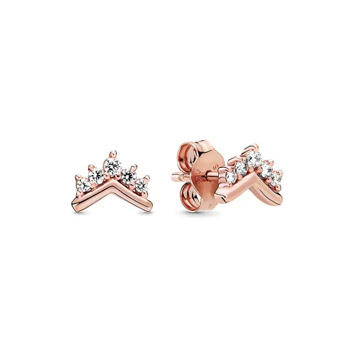 Pandora Stud Earrings Women's Rose Gold