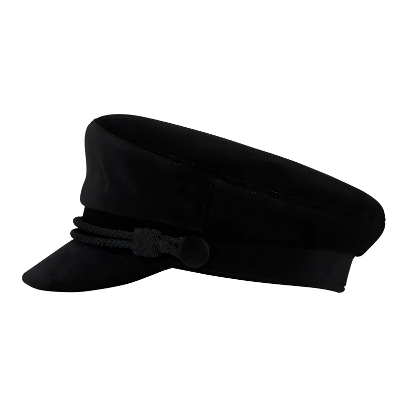 SAINT LAURENT Slip On Velvet Beret-1