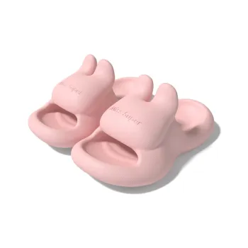 LATE TIME Cute Rabbit Women's Summer Eva Platform Slippers, Soft And Bouncy, Indoor Home Bathroom Use