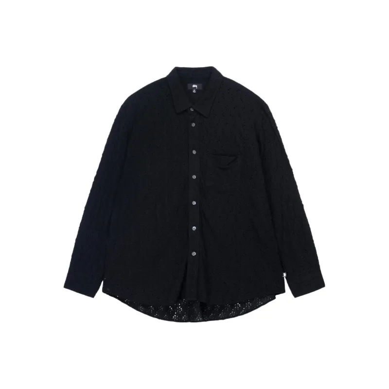 Stussy Lace Long Sleeve Shirt-0