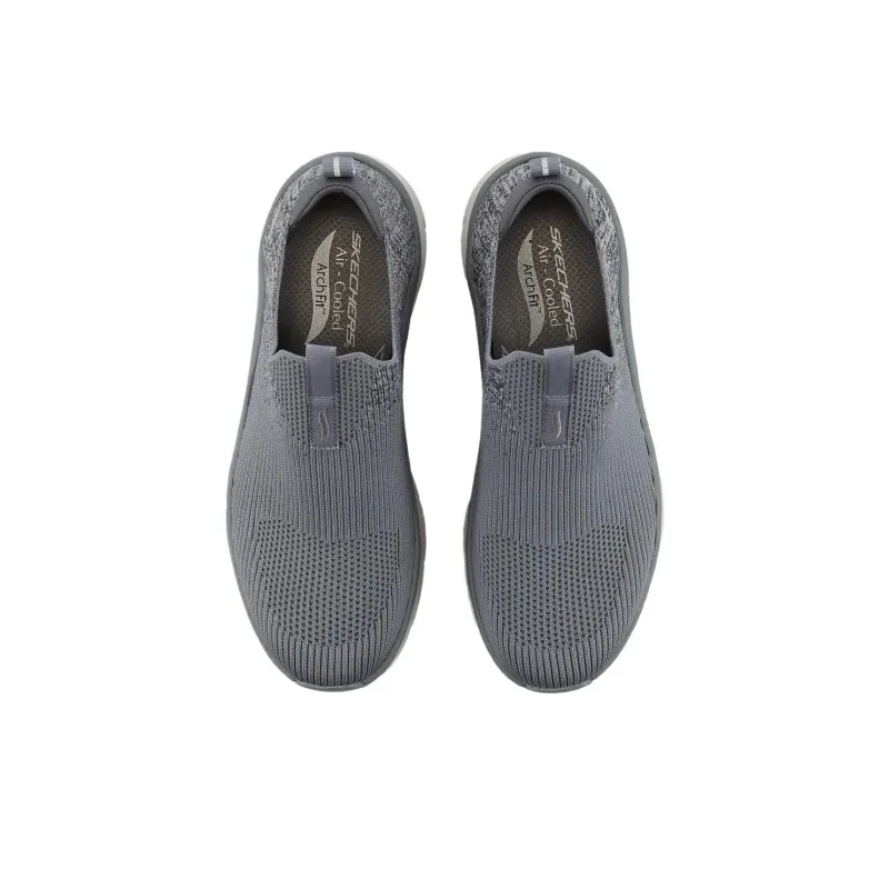 Skechers ArchFit Low Top Casual Shoes Men's Gray-5