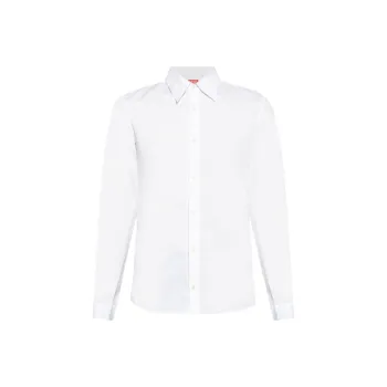 DIESEL Logo Embroidered Long Sleeved Shirt