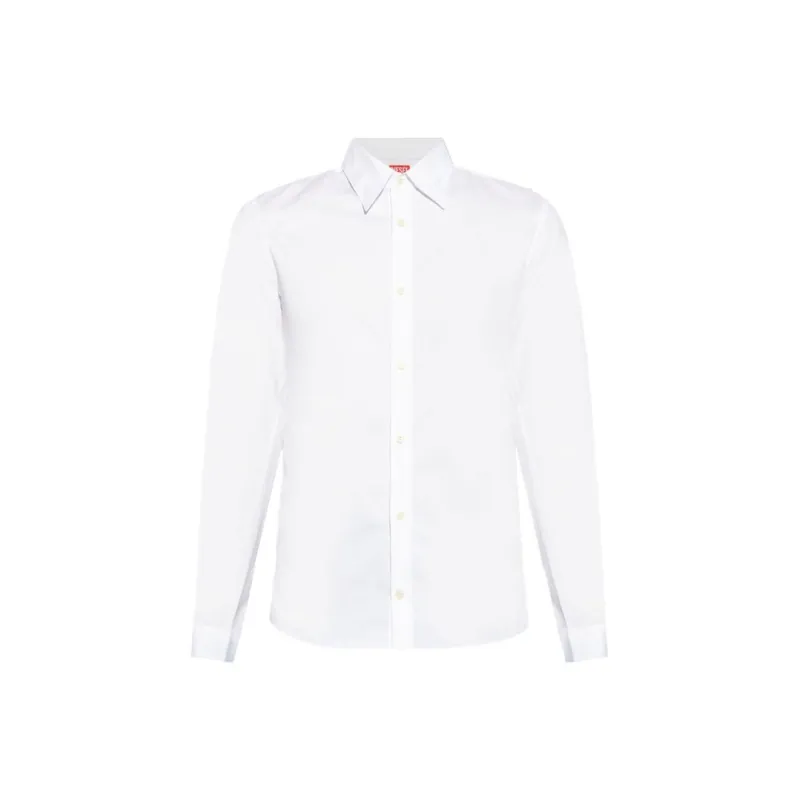 DIESEL Logo Embroidered Long Sleeved Shirt-0