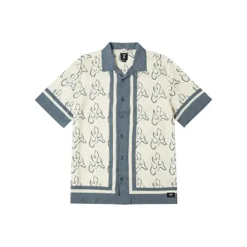 Vans SS25 Shirt Men's Yellow/Gray Blue