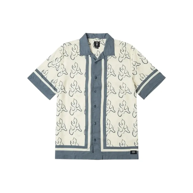Vans SS25 Shirt Men's Yellow/Gray Blue-0