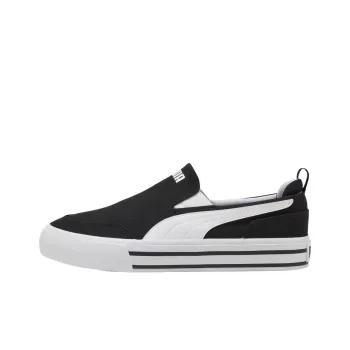PUMA Court Classic Bulk Low Top Skateboard Shoes Unisex Black White