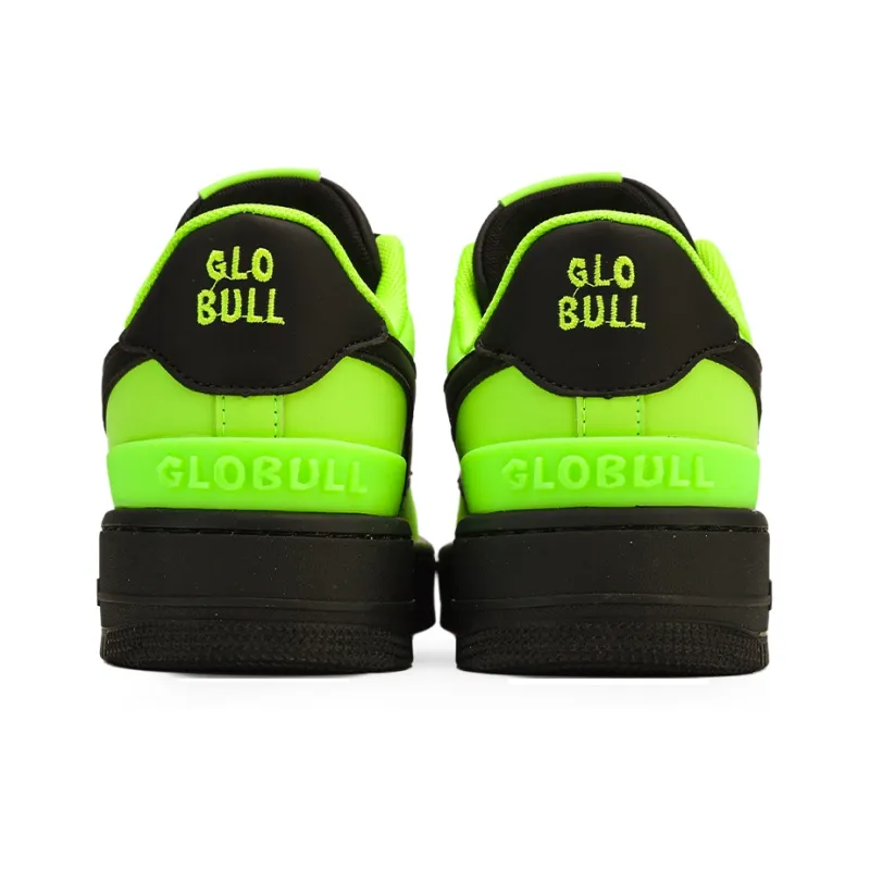 GLO BULL Anti Slip Wear Resistant Low Top Skateboard Shoes Unisex Neon Green Black-4