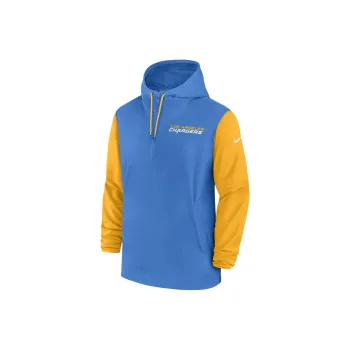 Nike Los Angeles Chargers Sideline Pre Game Player Men's Nike Nfl 1/2 Zip Hooded Jacket