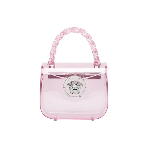 VERSACE La Medusa Acrylic Shoulder Bag Crossbody Bag Handbag Mini Women's Light Pink Red