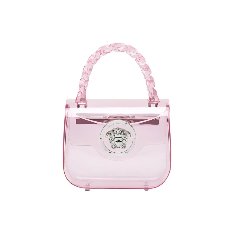 VERSACE La Medusa Acrylic Shoulder Bag, Crossbody Bag, Handbag Mini Women's Light Pink Red-0